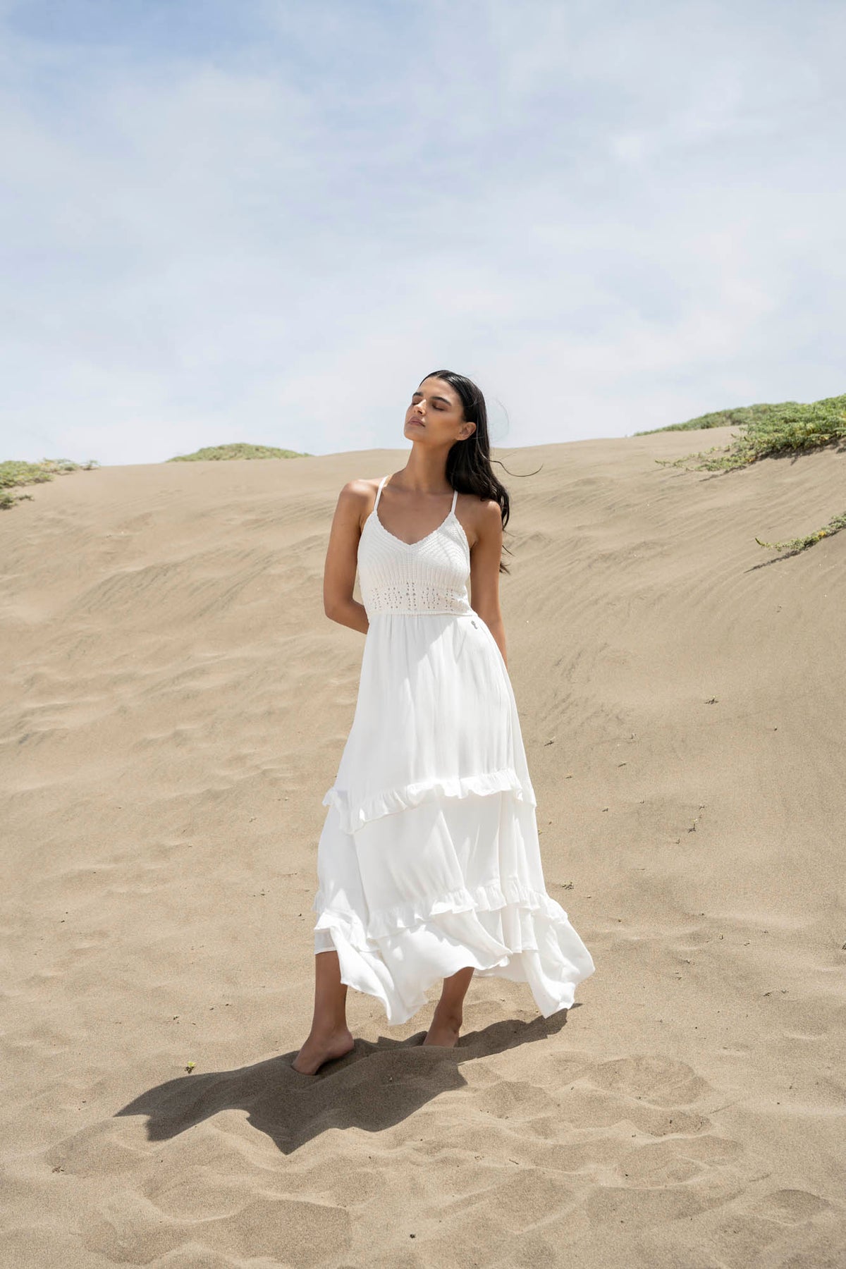 VESTIDO CAPRI blanco - S