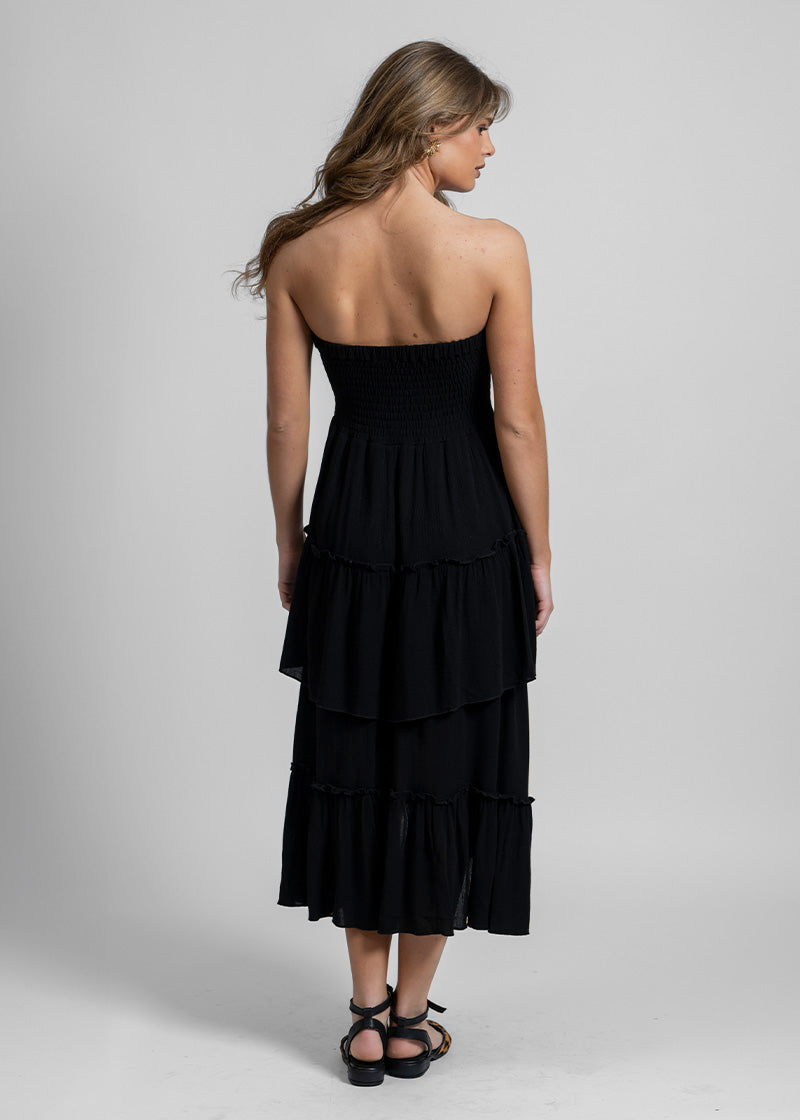 VESTIDO ORA Bambula negro