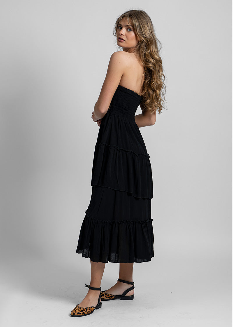 VESTIDO ORA Bambula negro