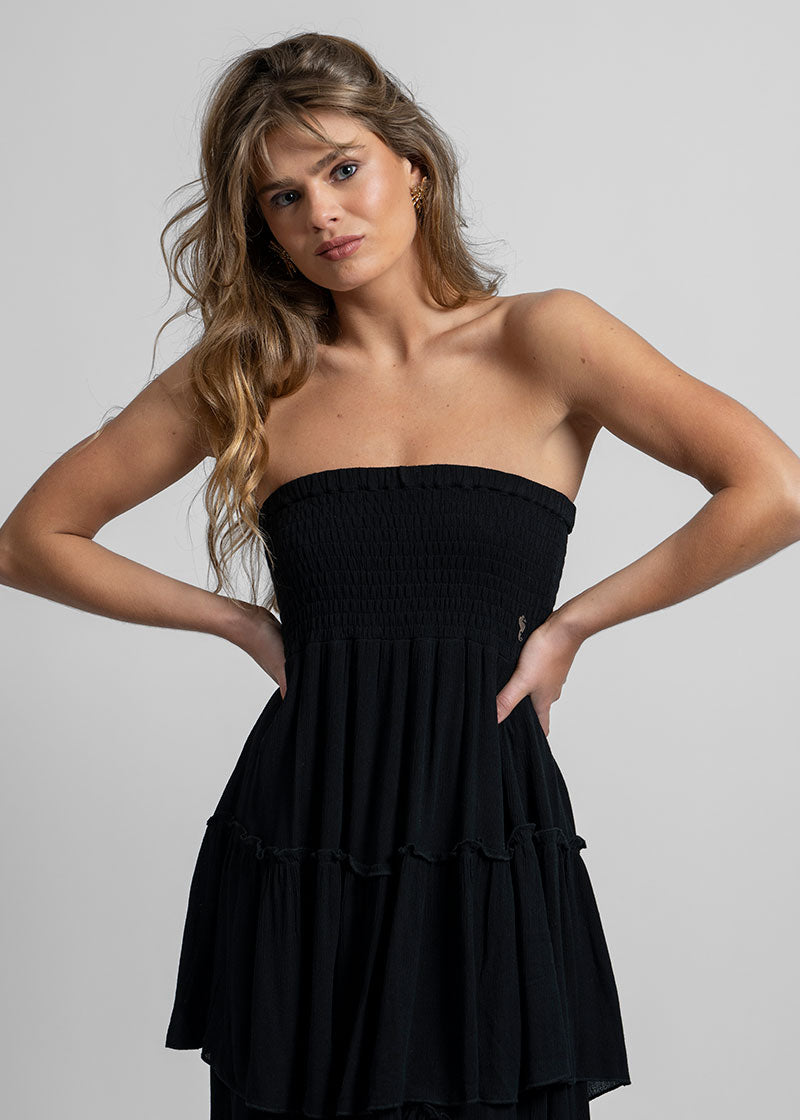 VESTIDO ORA Bambula negro