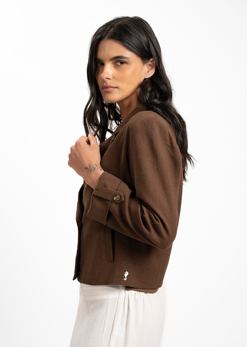 BLAZER HELENA chocolate