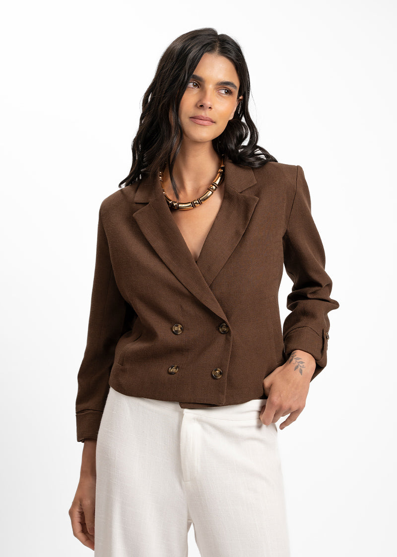 BLAZER HELENA chocolate