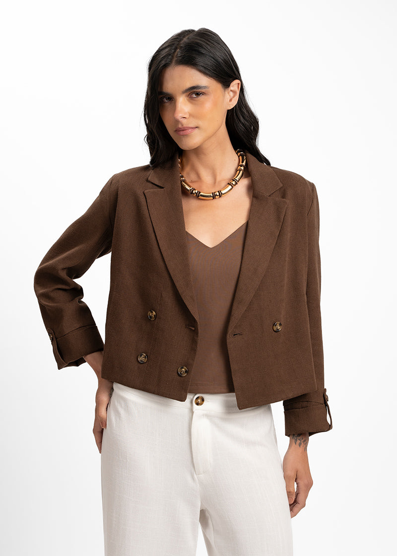 BLAZER HELENA chocolate