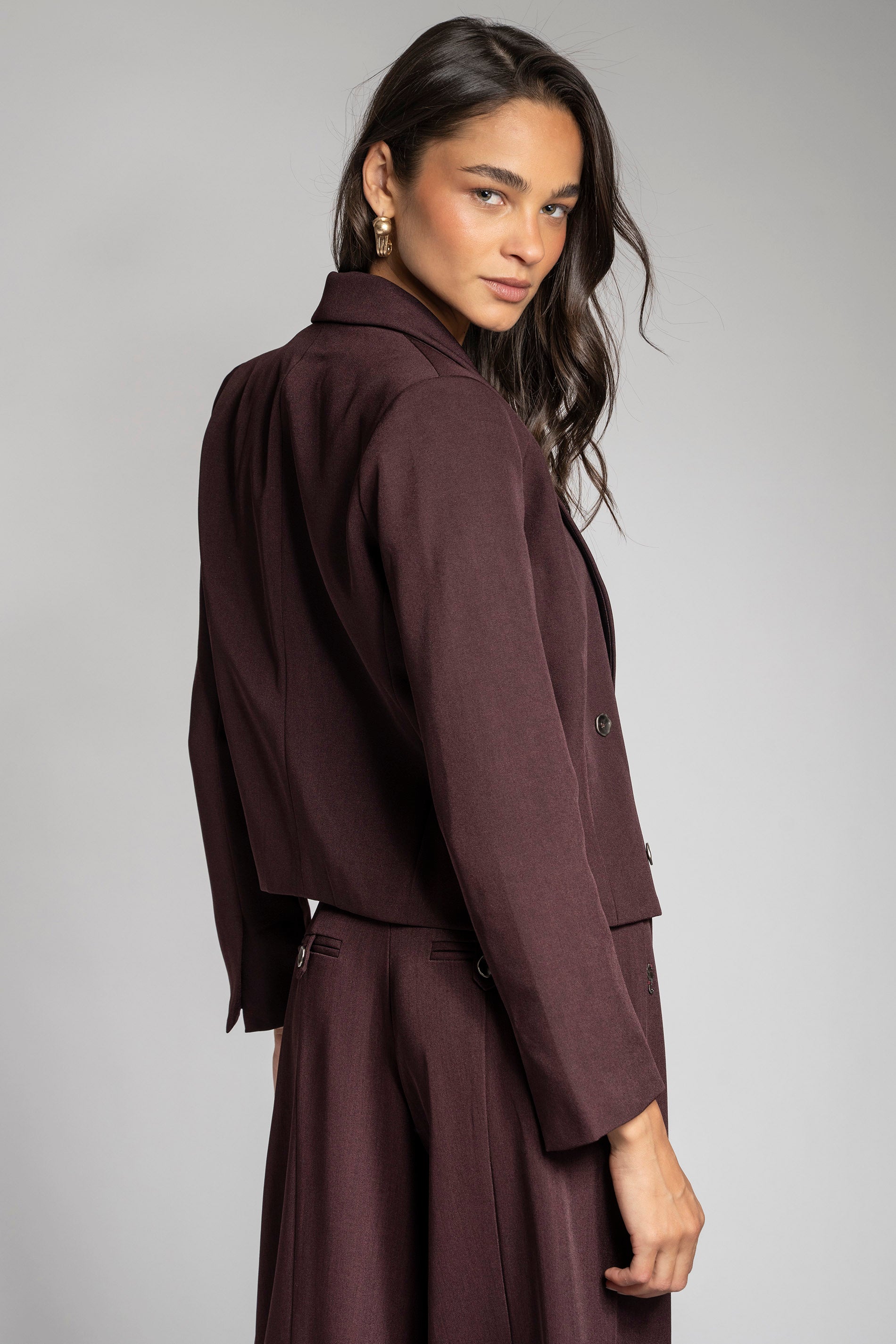 BLAZER LENA burdeo