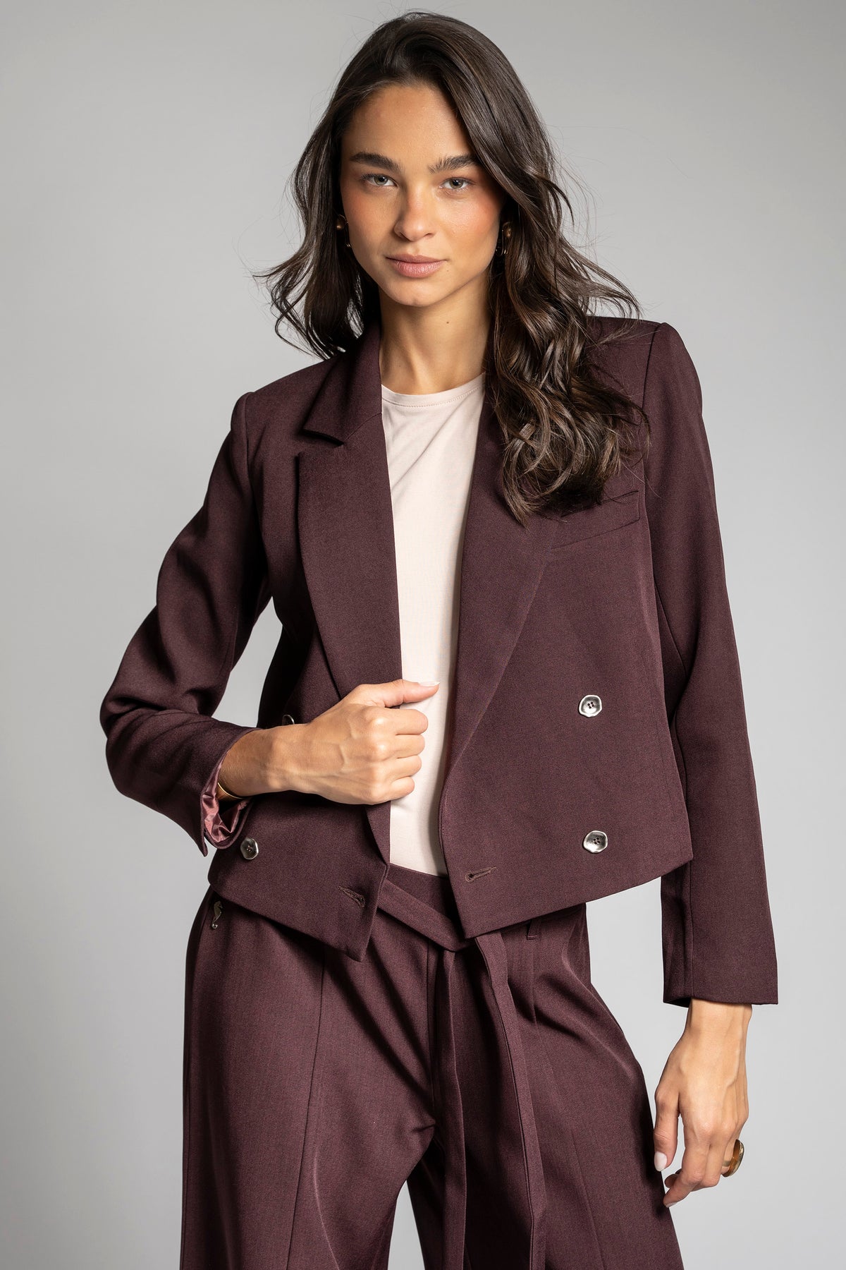 BLAZER LENA burdeo - S