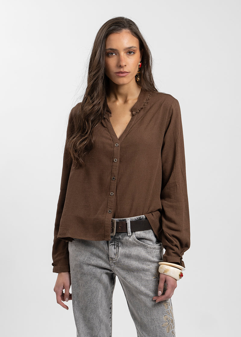 BLUSA ELENA café