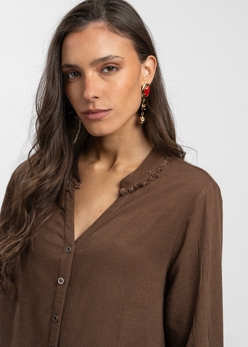 BLUSA ELENA café