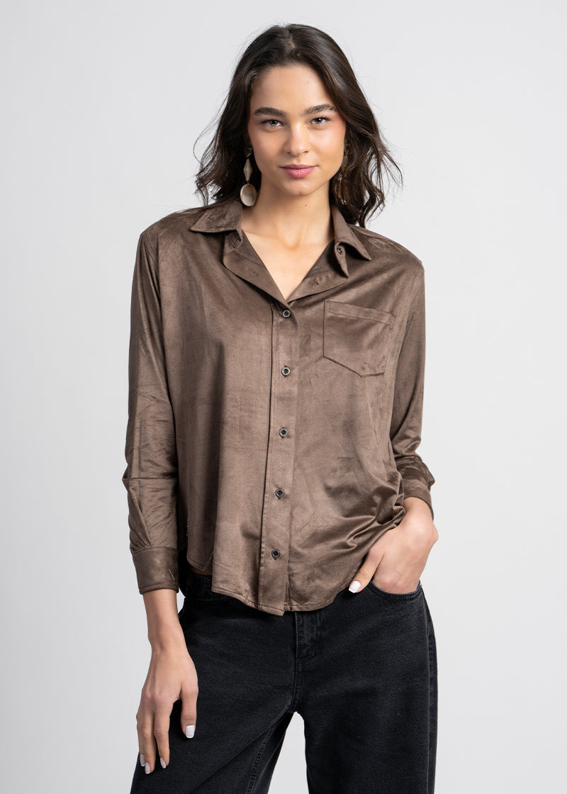 BLUSA JAVI café