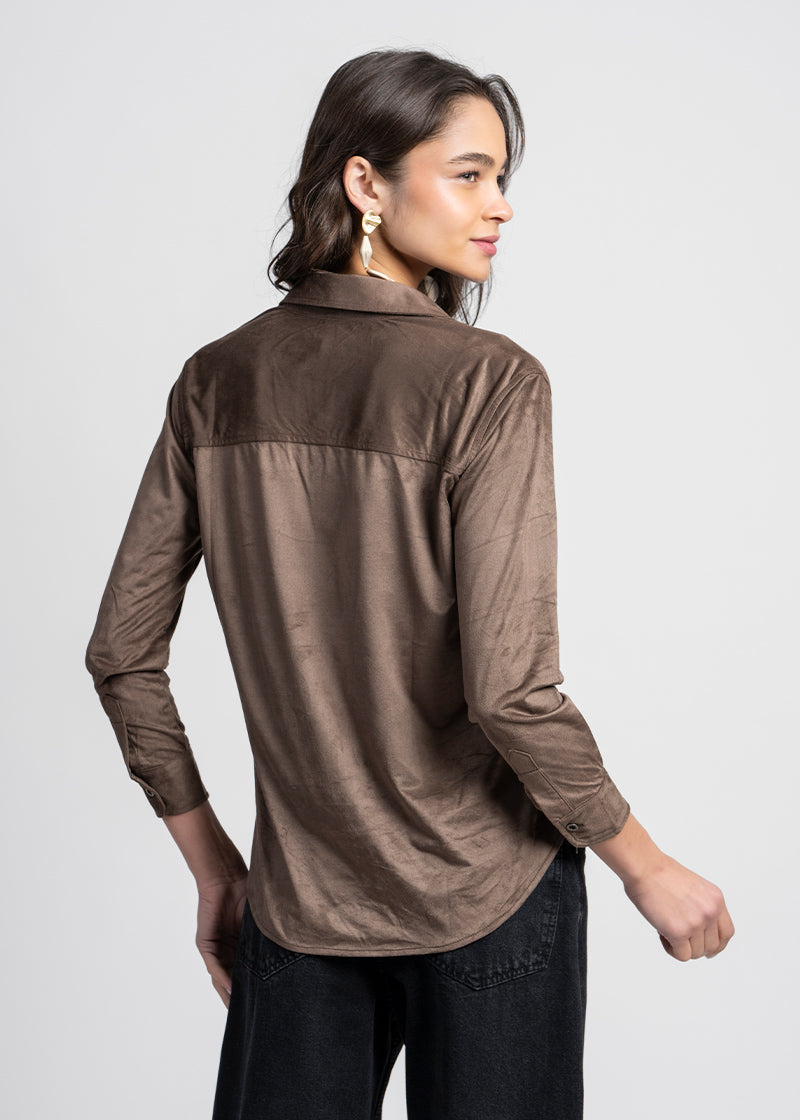 BLUSA JAVI café