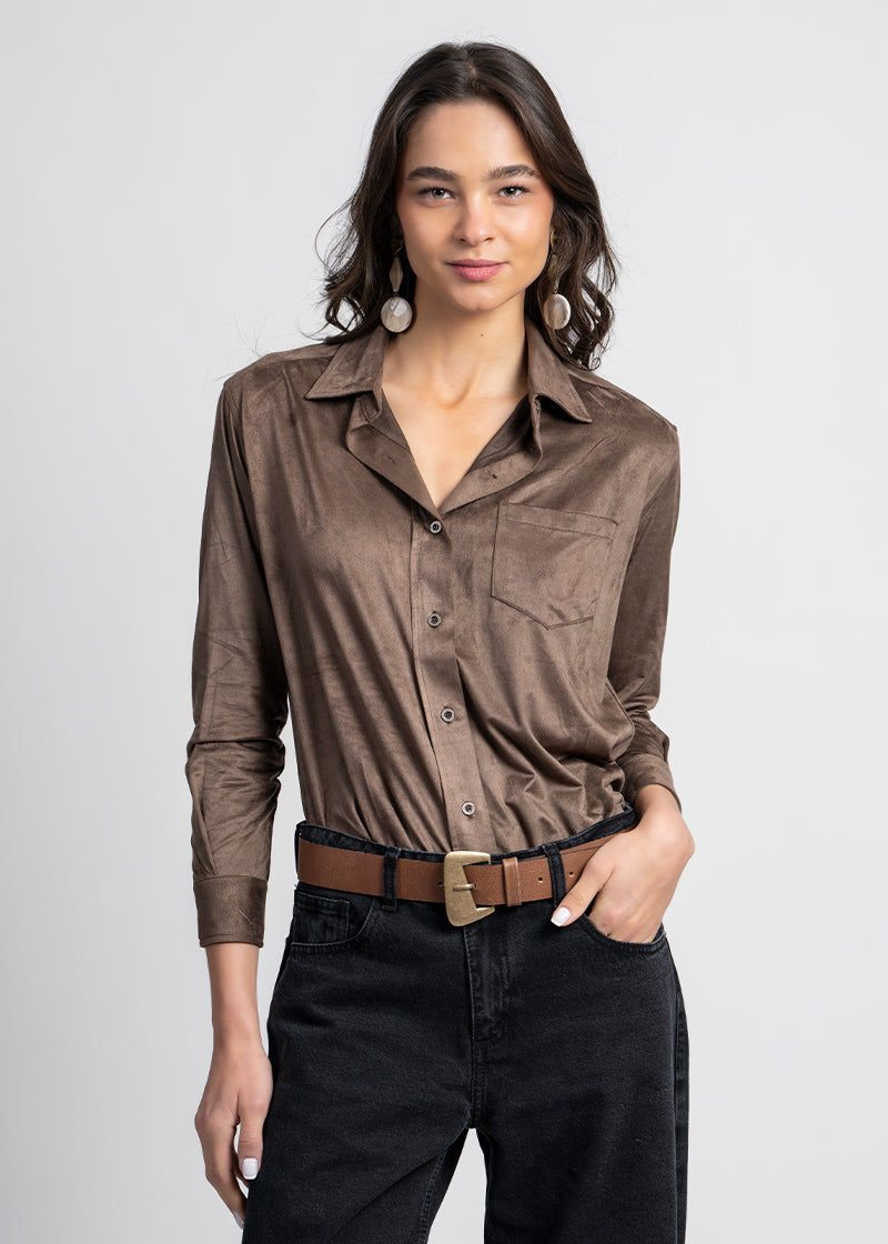 BLUSA JAVI café