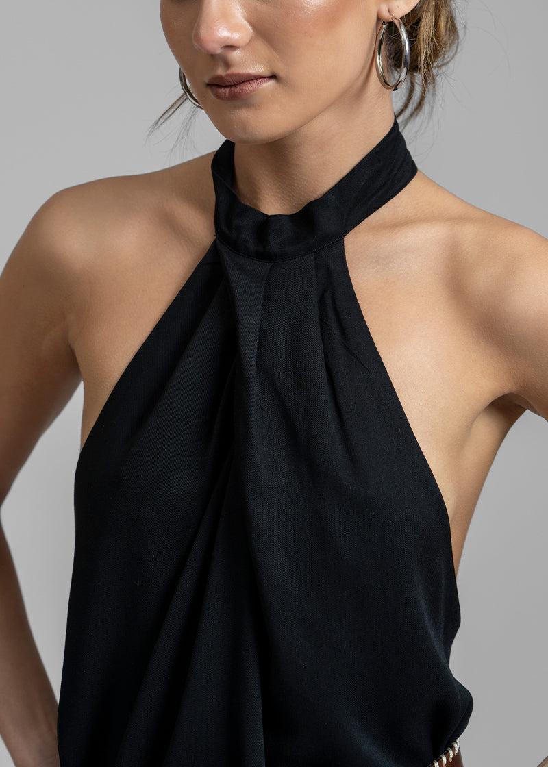 BLUSA SOFI Halter Tencel - negro