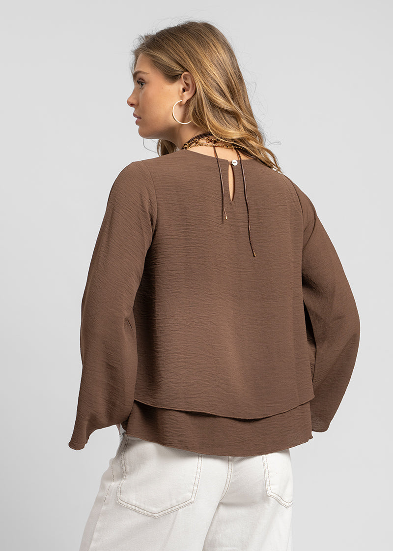 BLUSA ADRIANA café