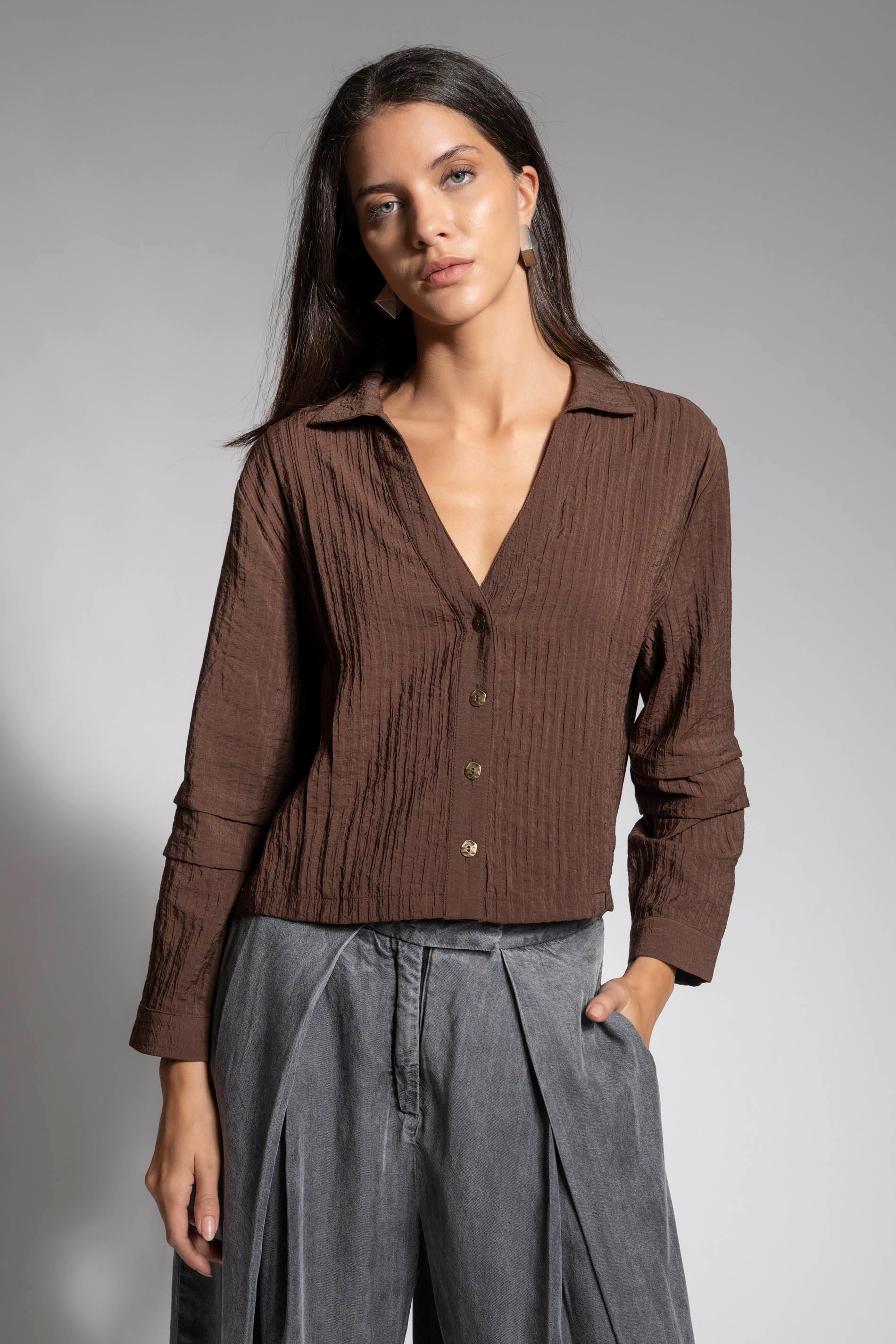 BLUSA ALLIRA chocolate