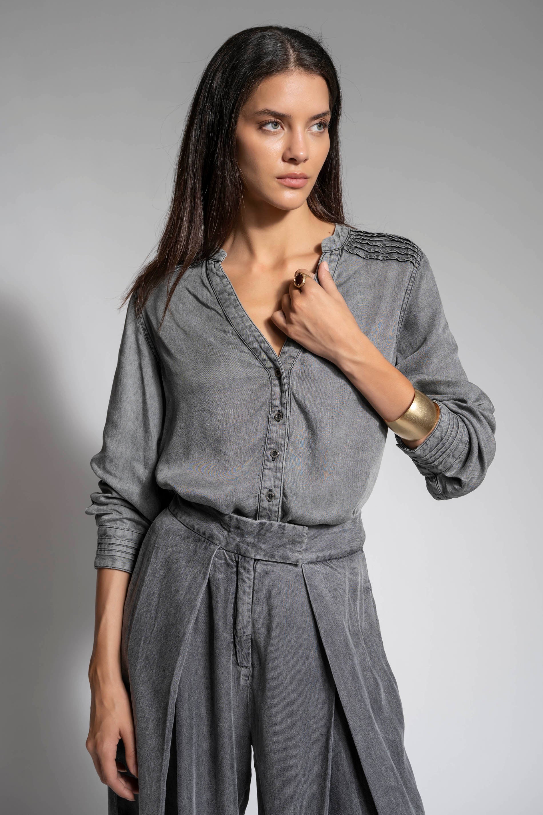 BLUSA EDIE grafito