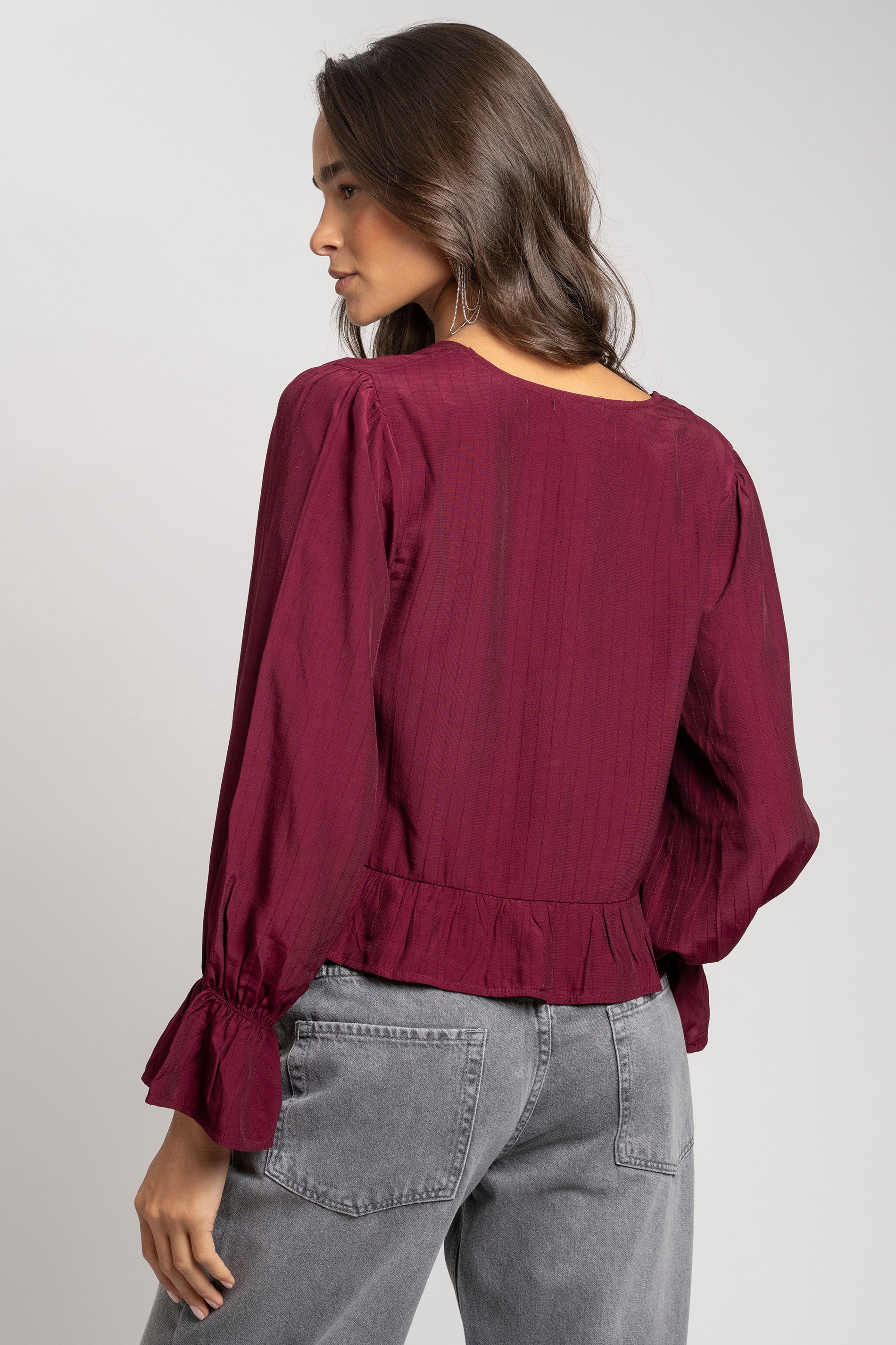 BLUSA MAEL burdeo