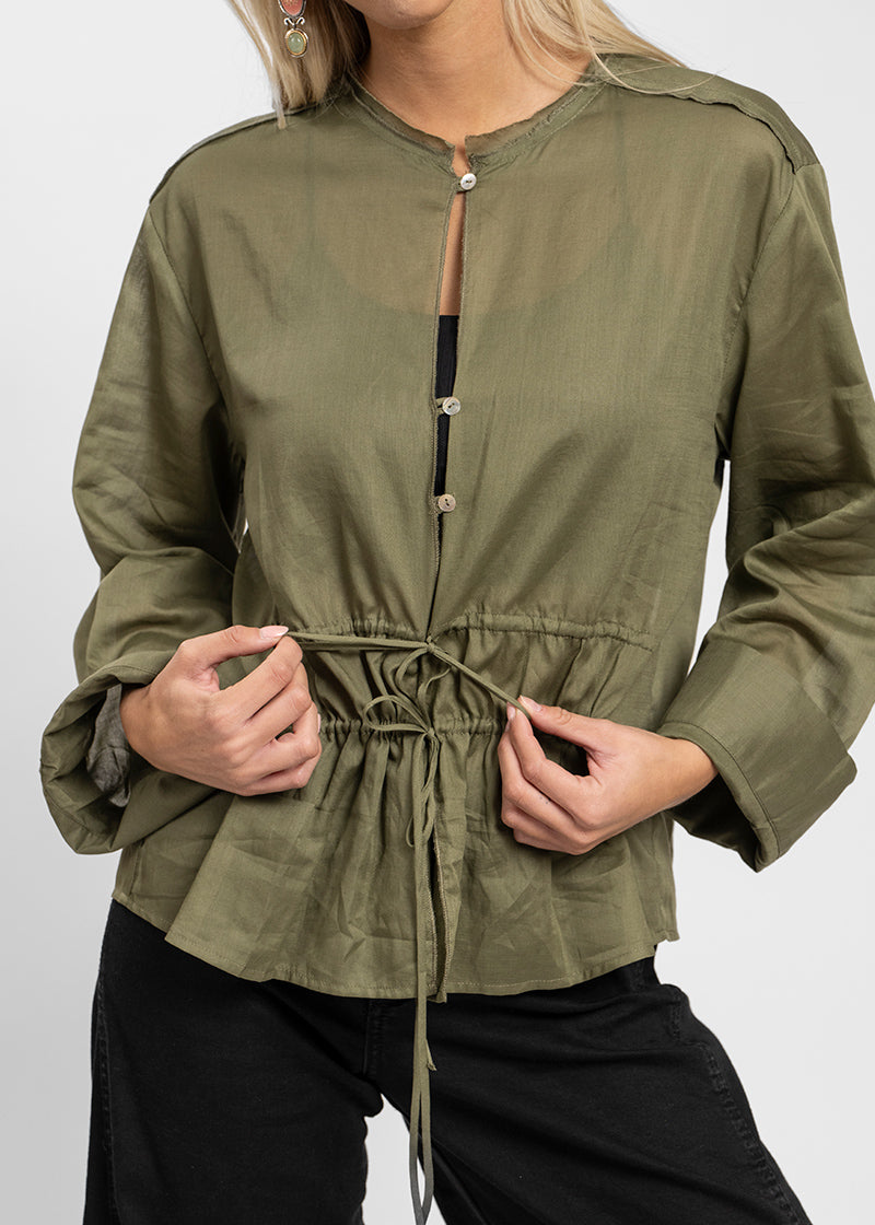BLUSA MARIE verde militar