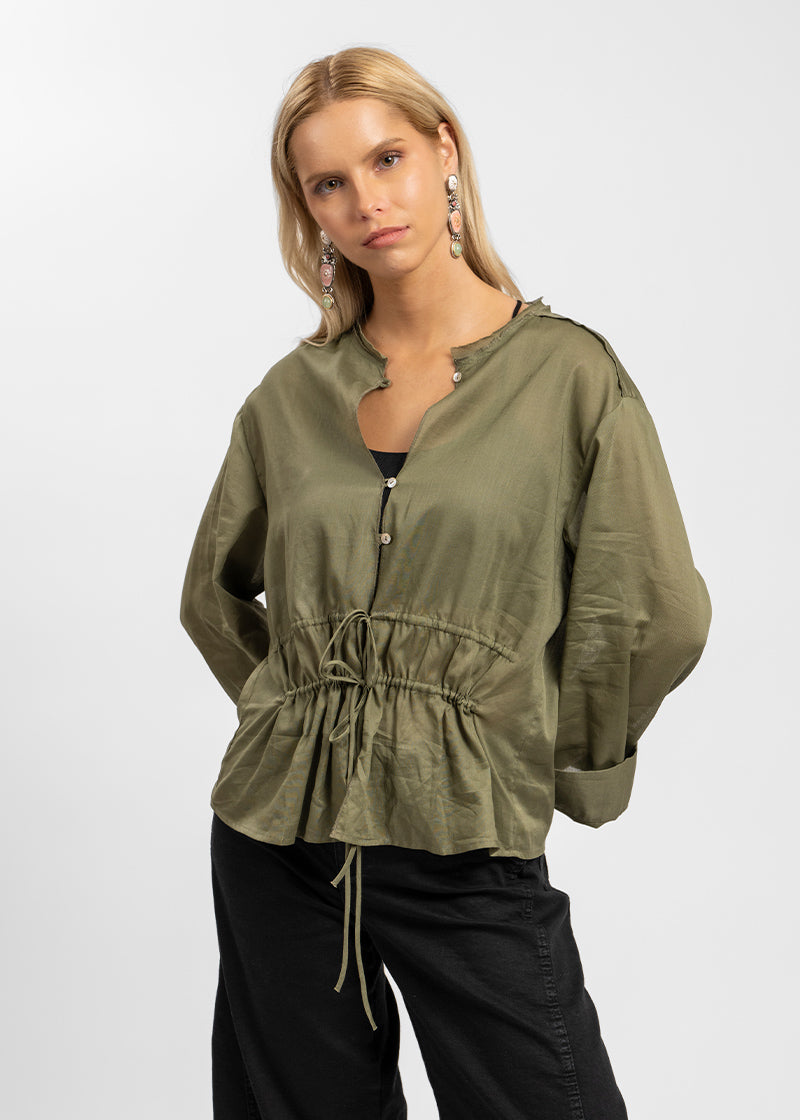 BLUSA MARIE verde militar