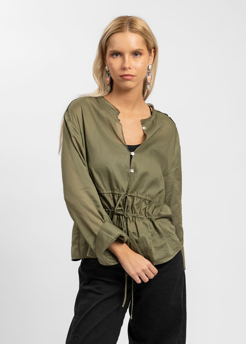 BLUSA MARIE verde militar