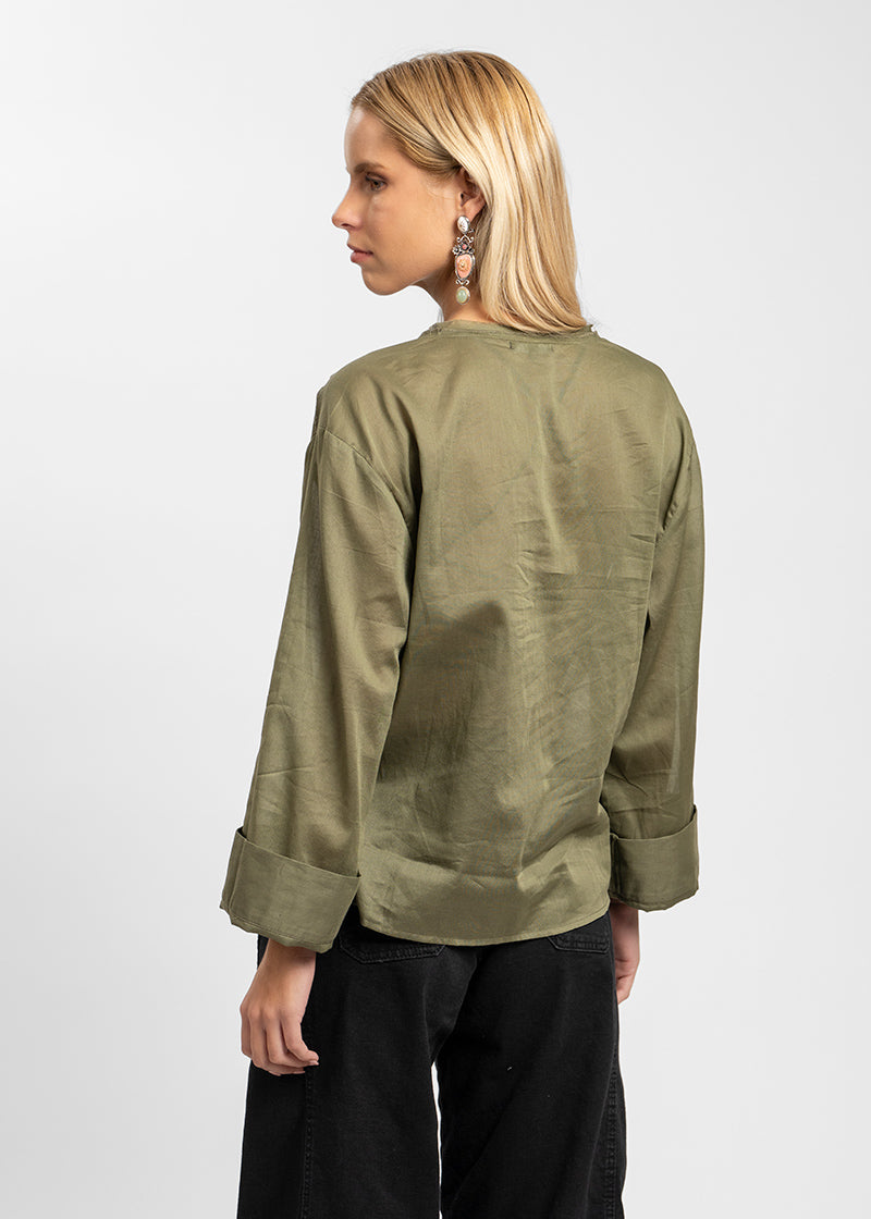 BLUSA MARIE verde militar