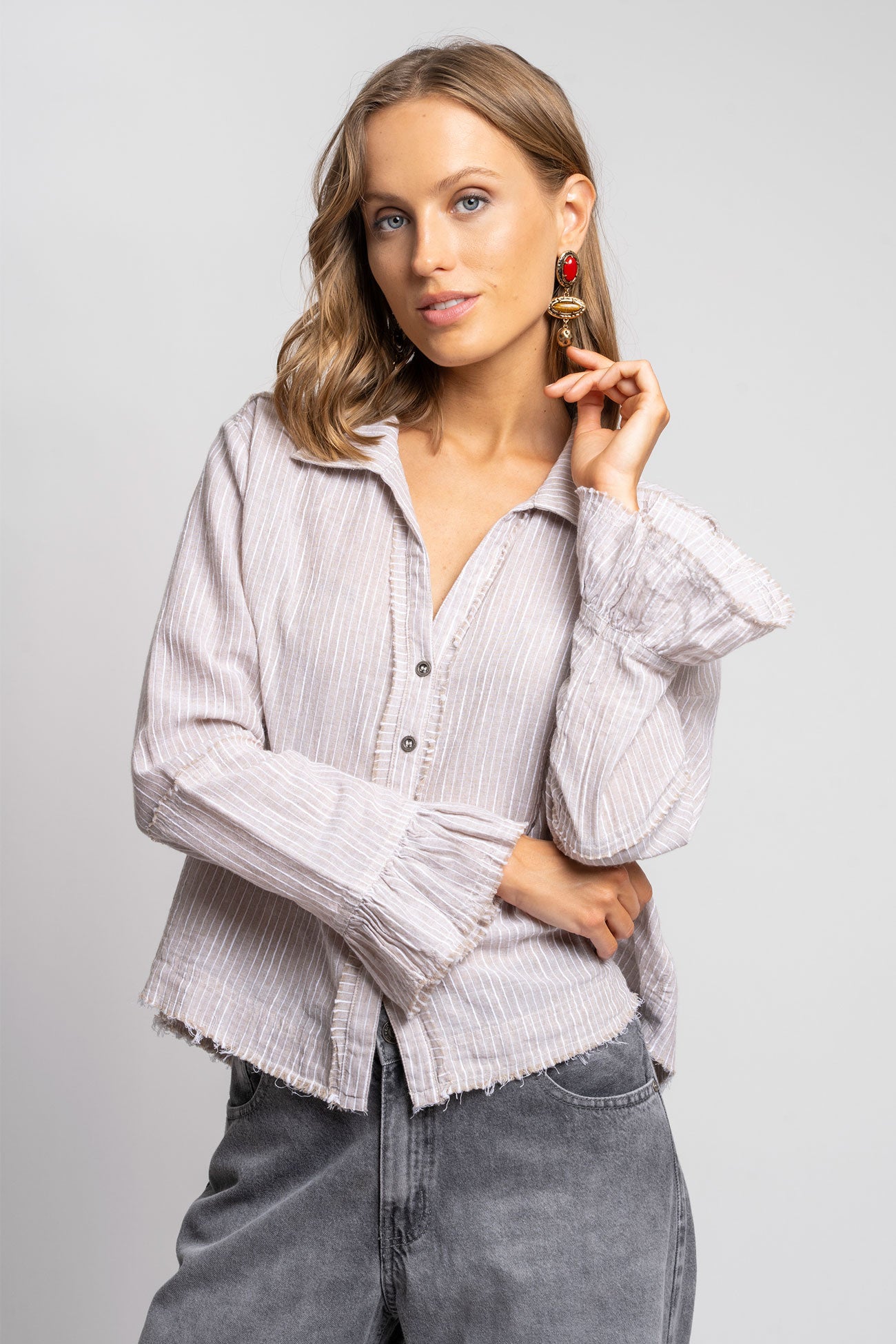 BLUSA SOLE R café
