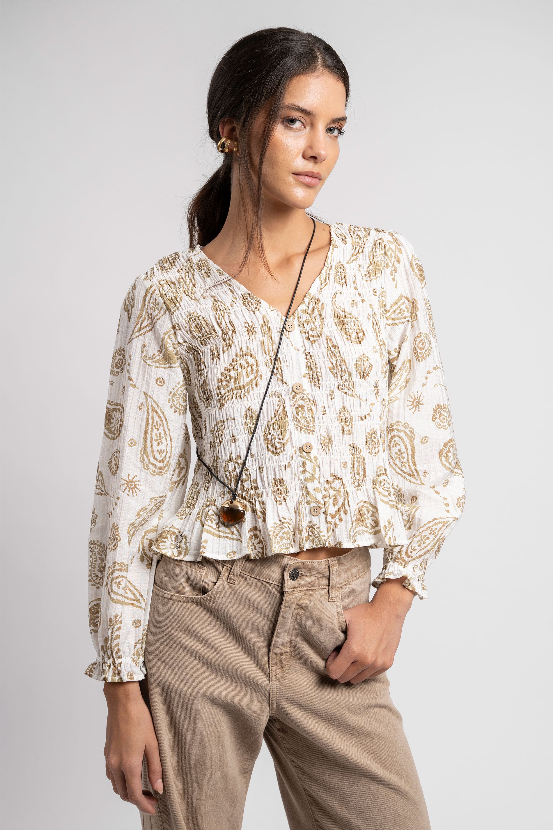 BLUSA VALENTINA P beige