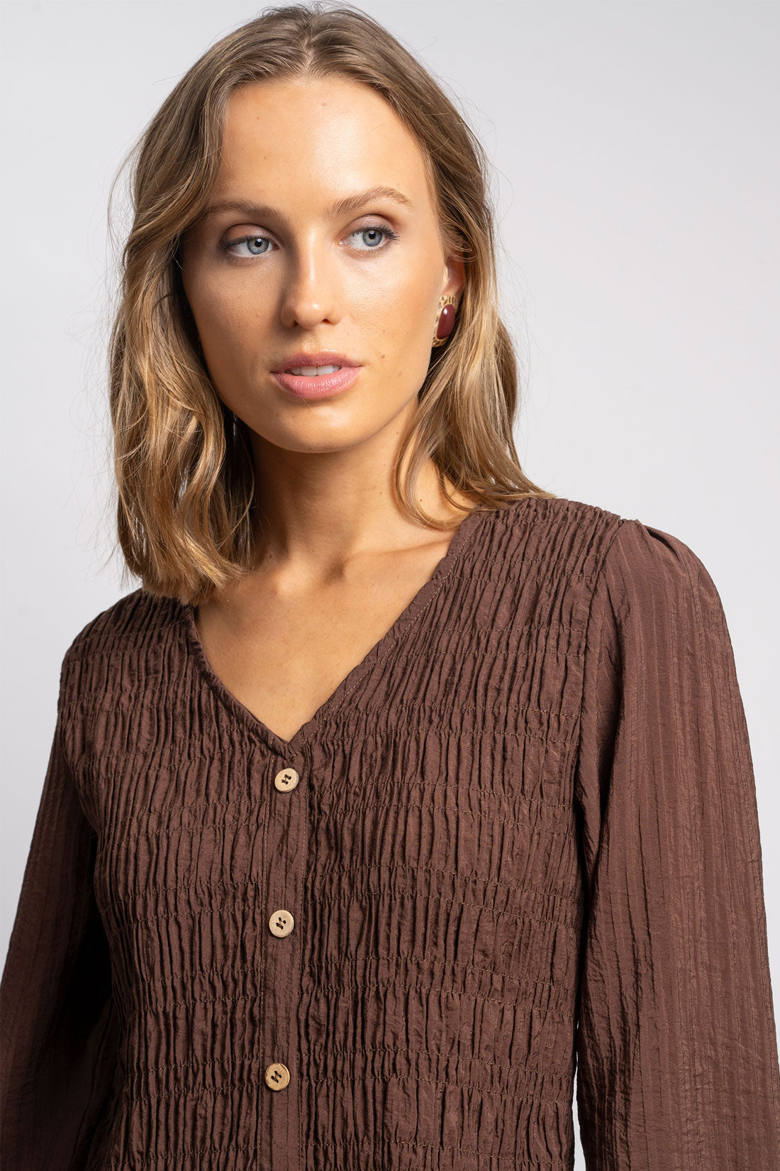 BLUSA VALENTINA café