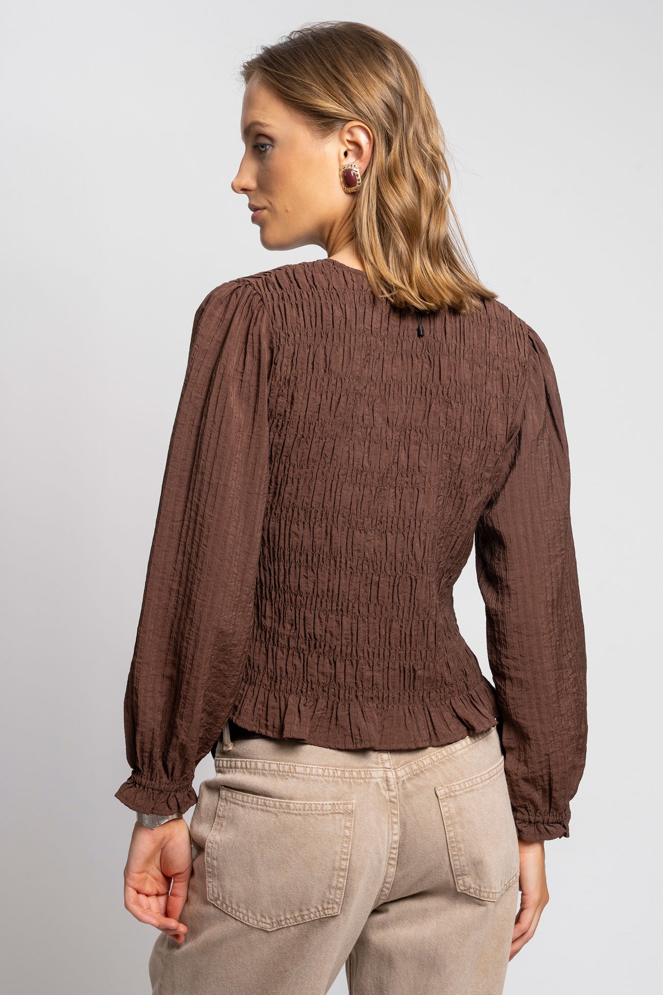 BLUSA VALENTINA café