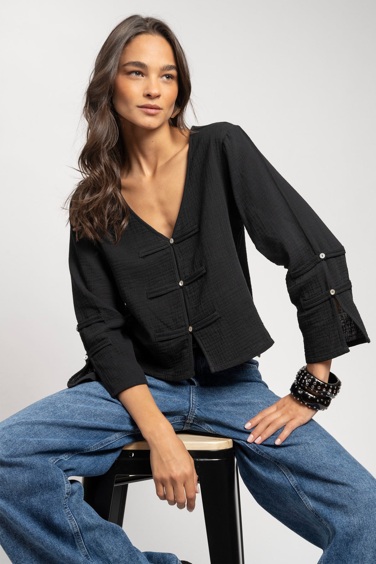 BLUSA YARA negro - S