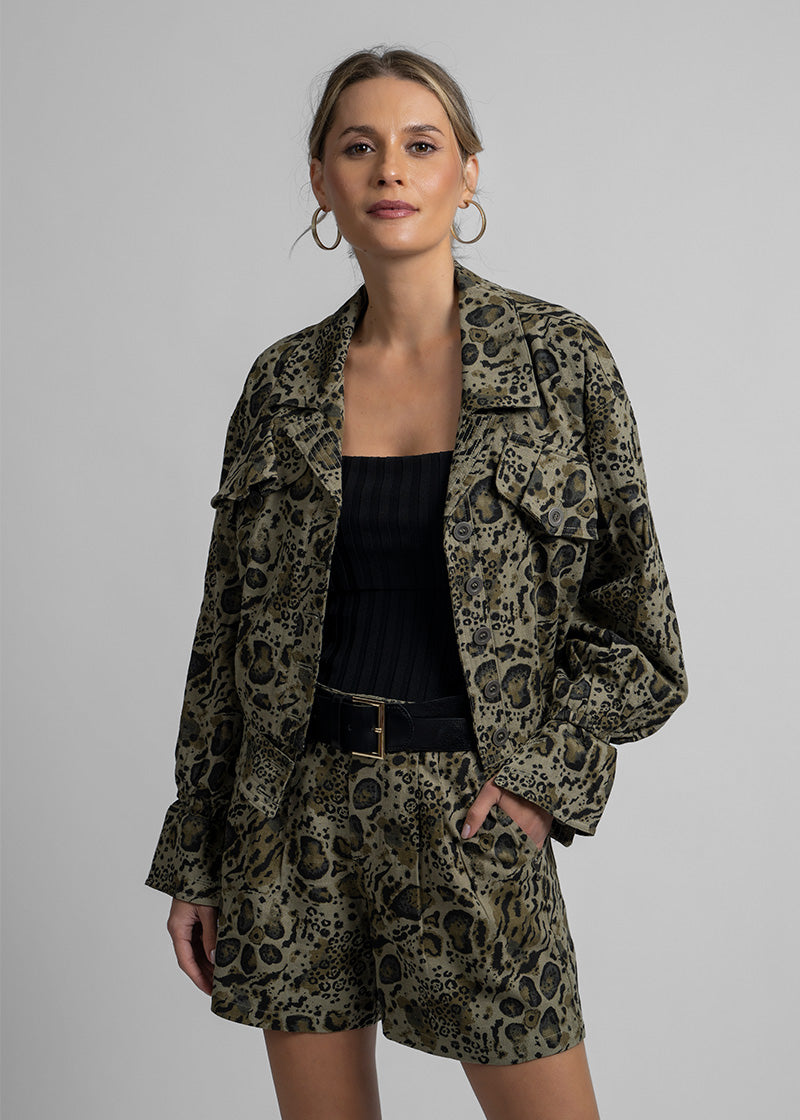 CHAQUETA ALE animal print