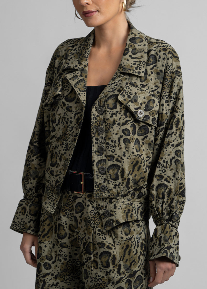 CHAQUETA ALE animal print