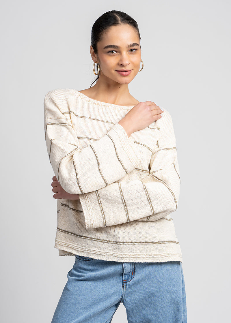 CHALECO ASTANA crudo/beige