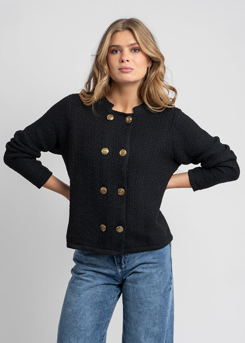 CHALECO LEEDS negro