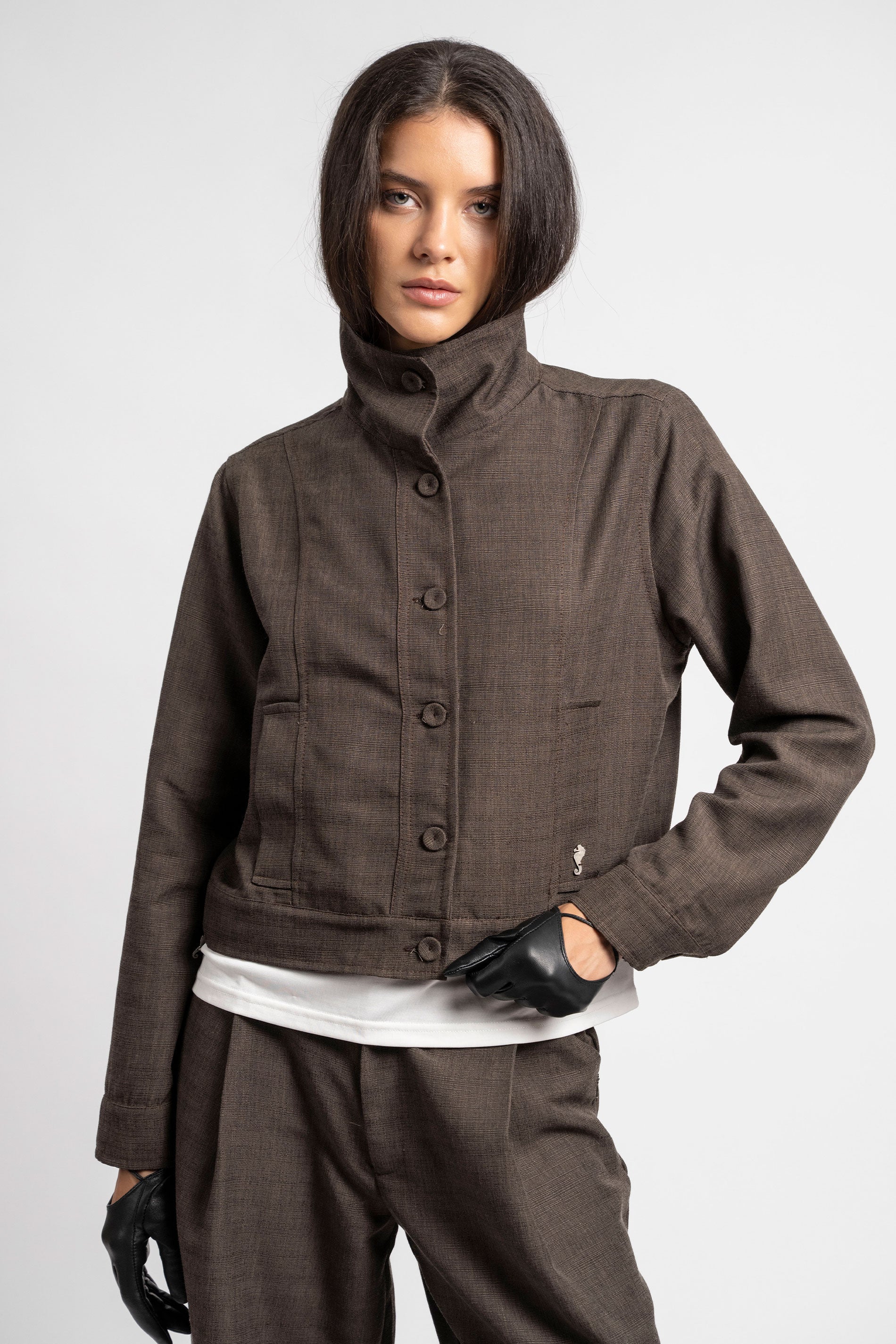CHAQUETA CARO café