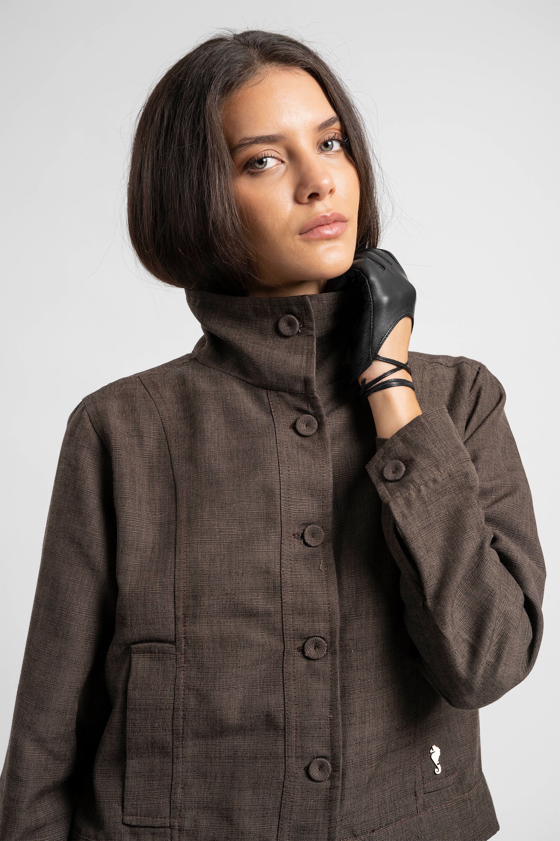 CHAQUETA CARO café