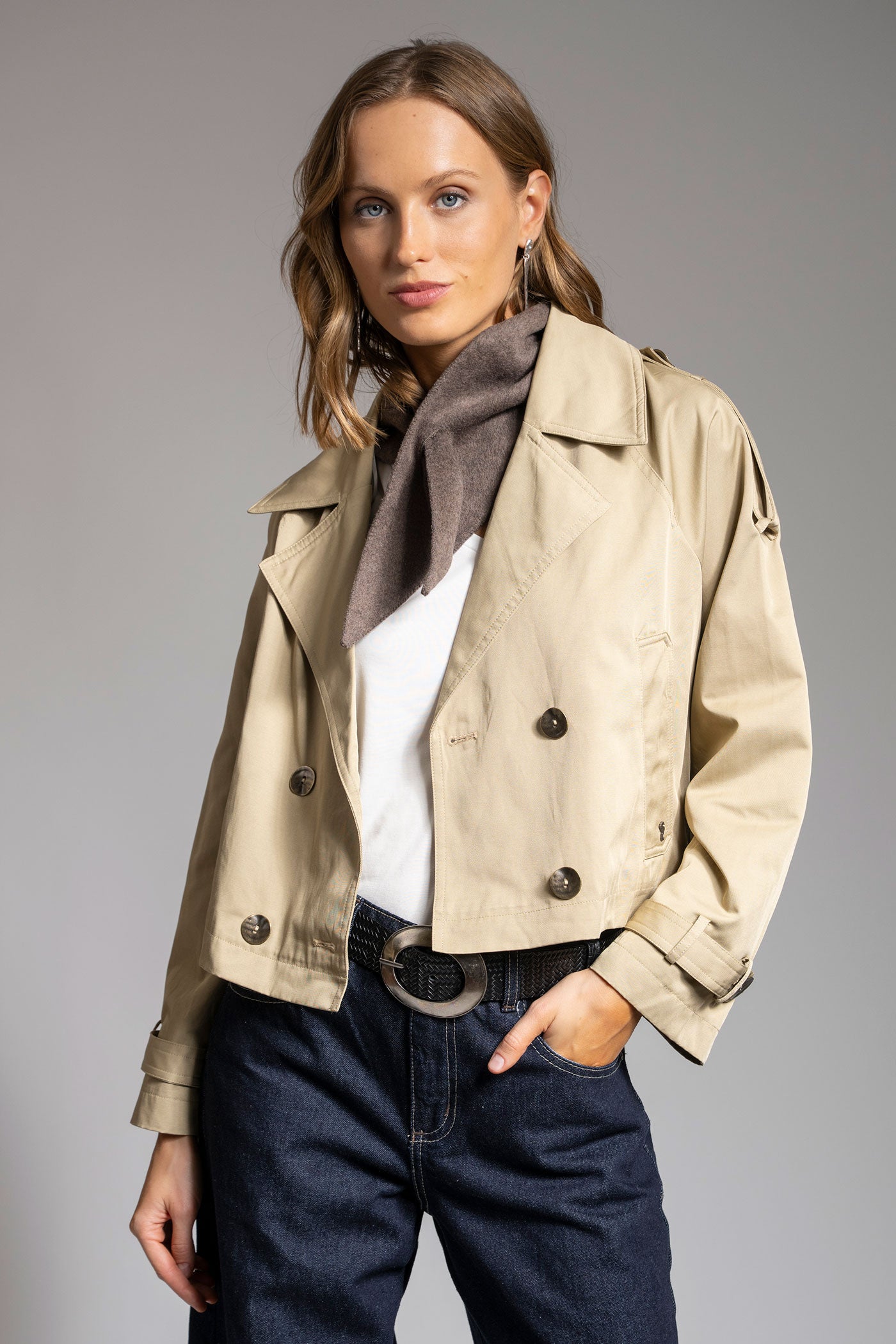 TRENCH CAROLA camel
