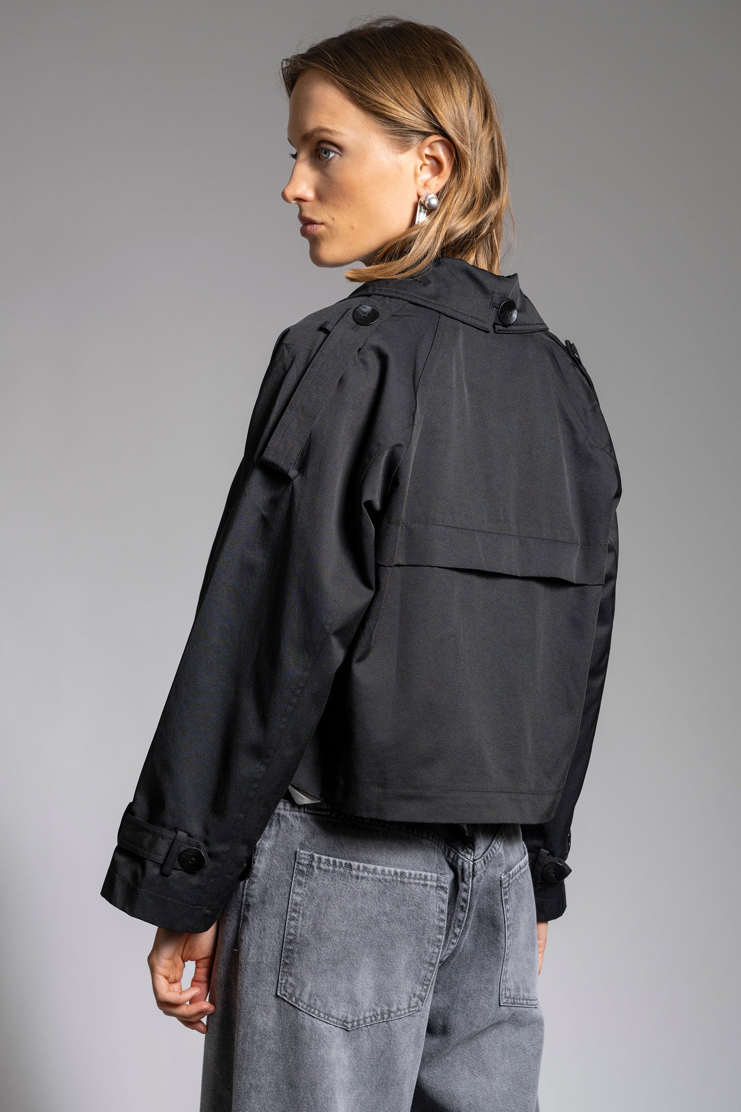 TRENCH CAROLA negro