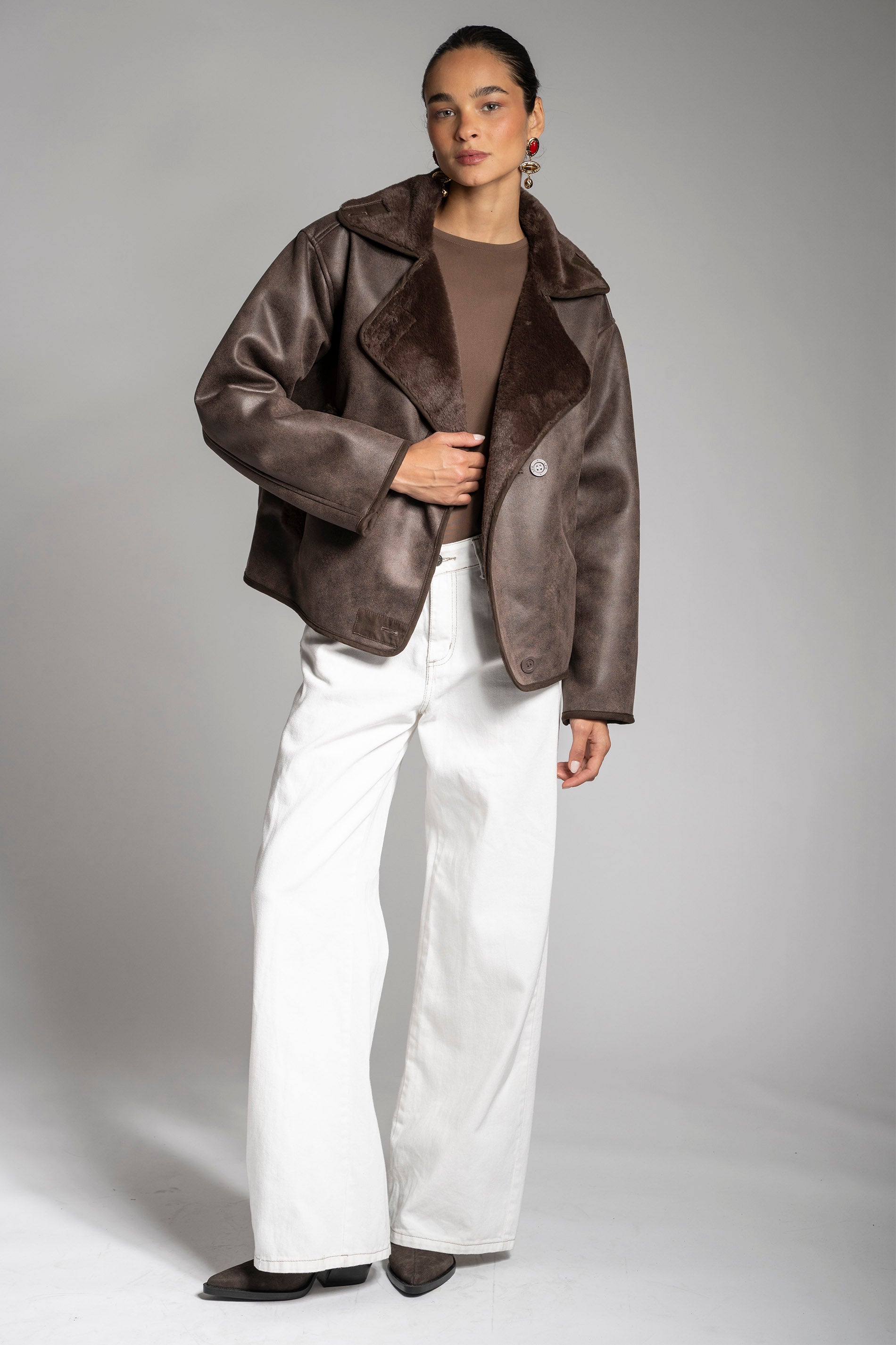 CHAQUETA CONSU café