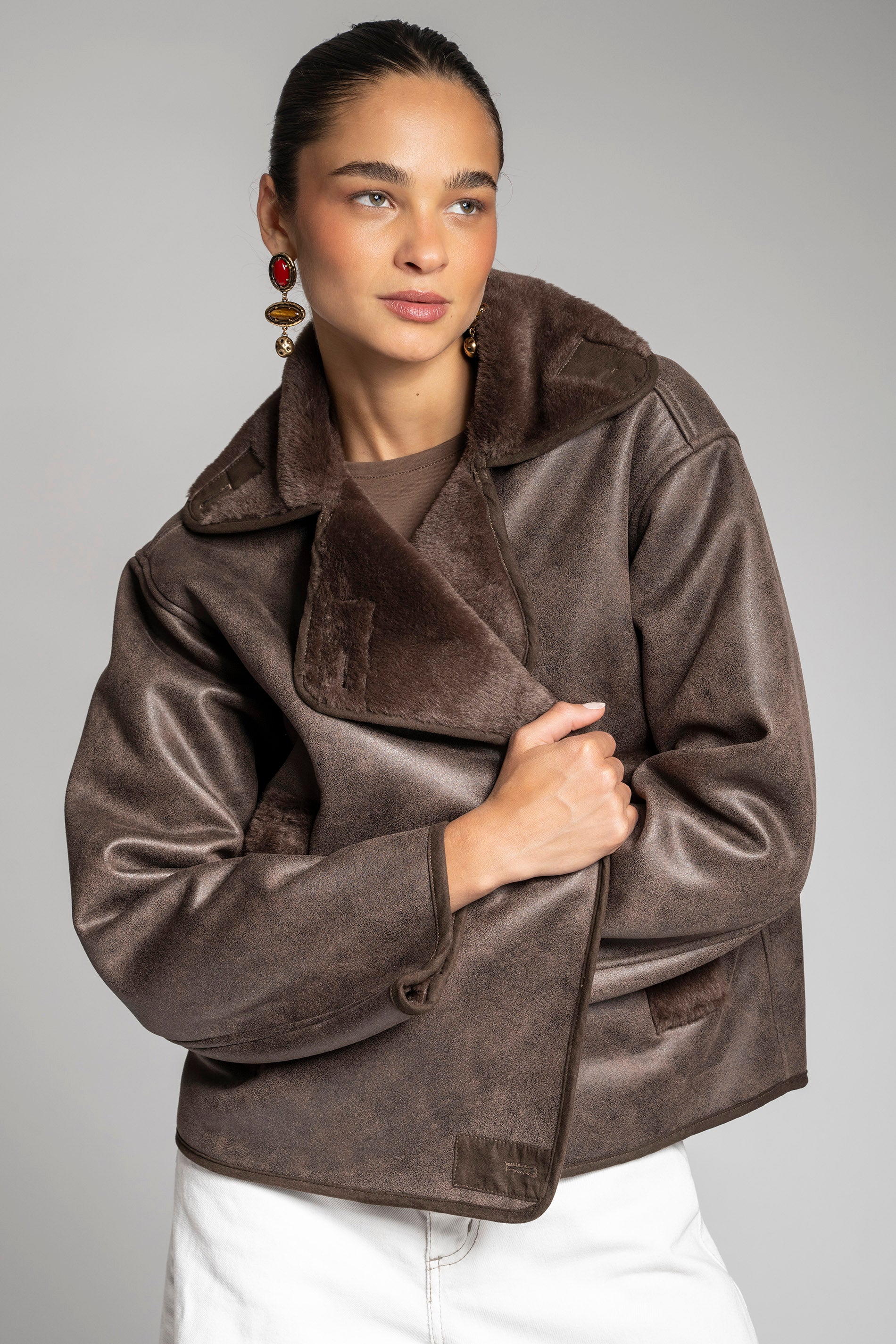 CHAQUETA CONSU café