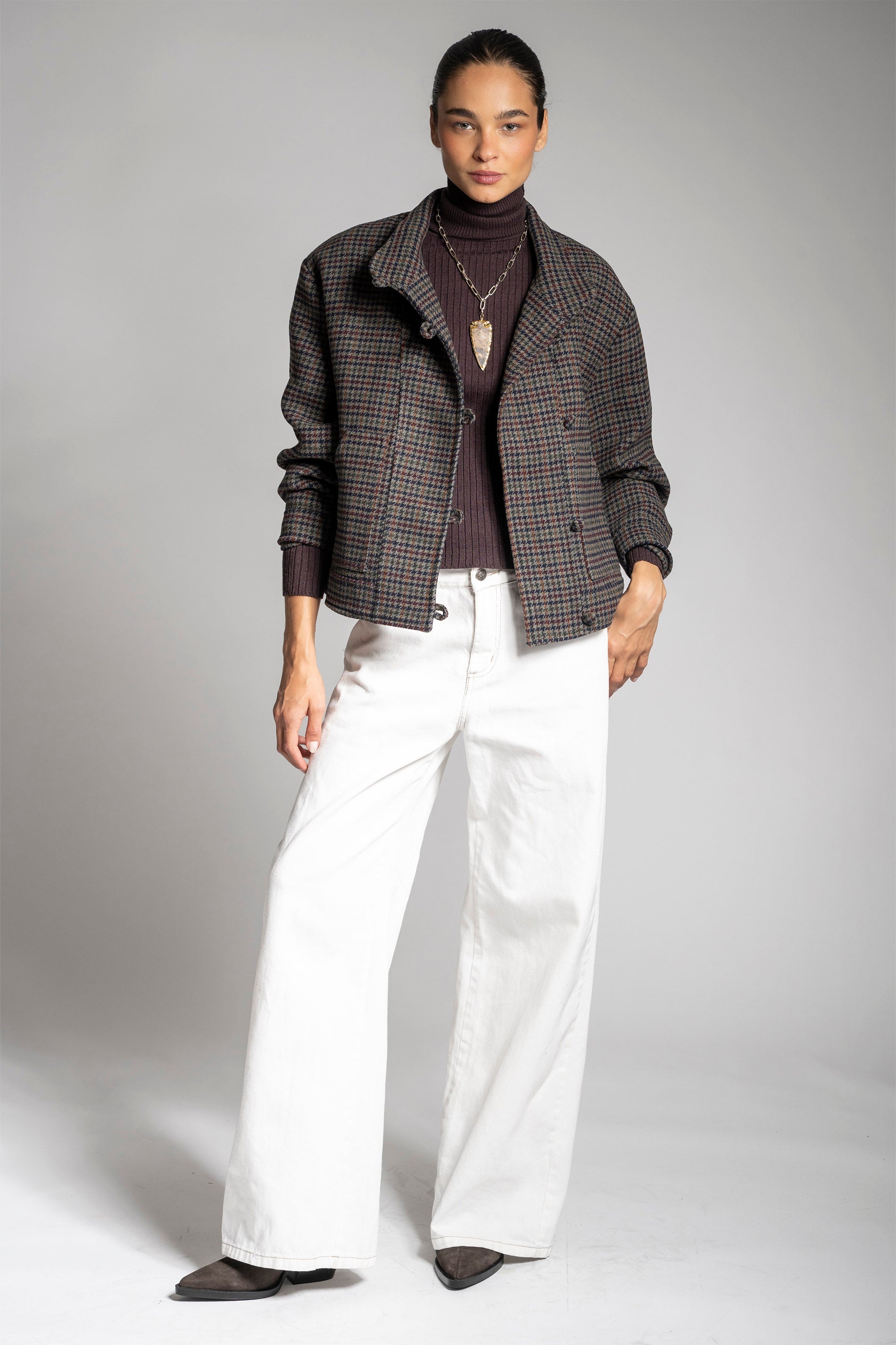 CHAQUETA DELFINA gris