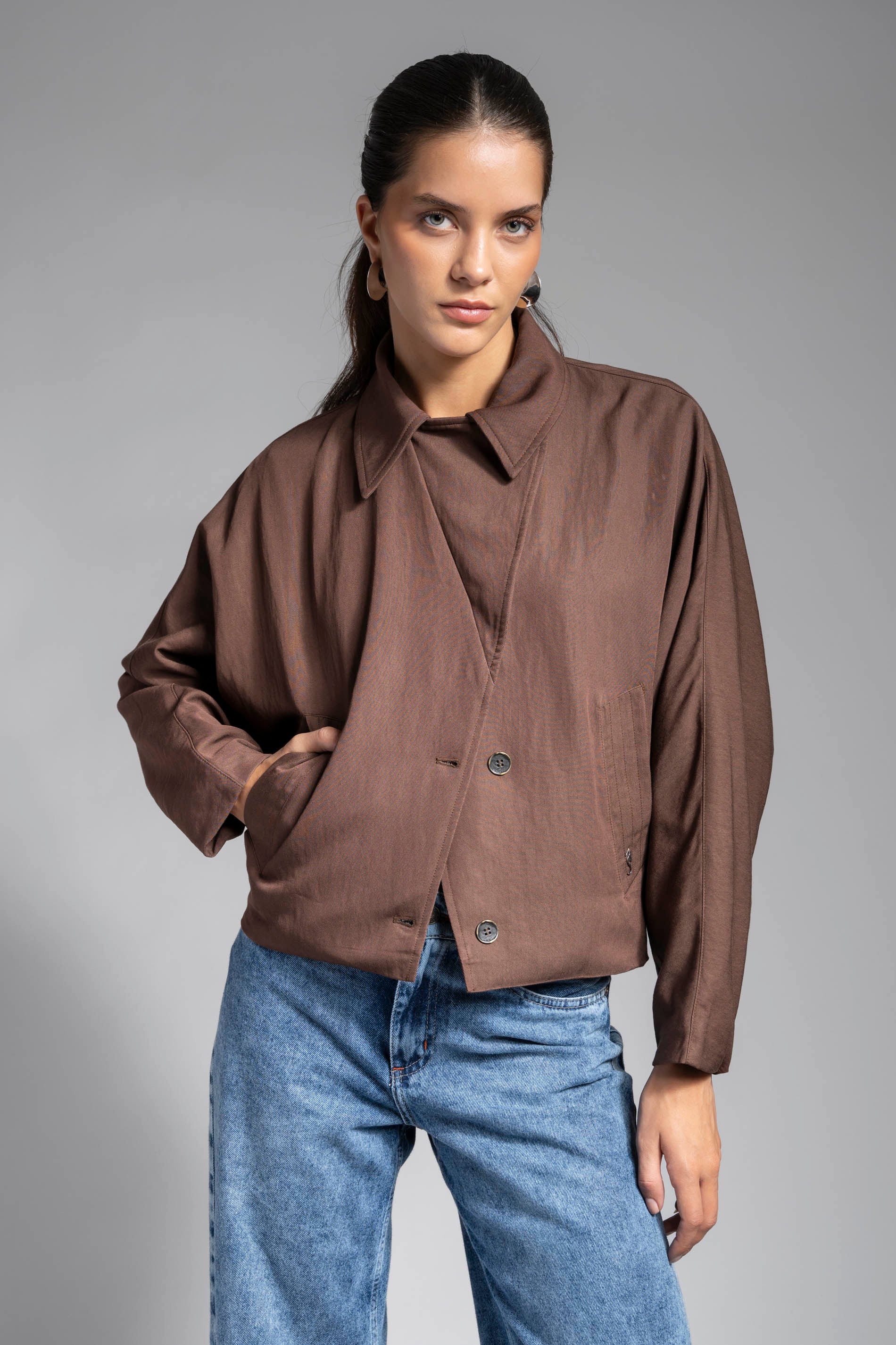 CHAQUETA FRANCA café