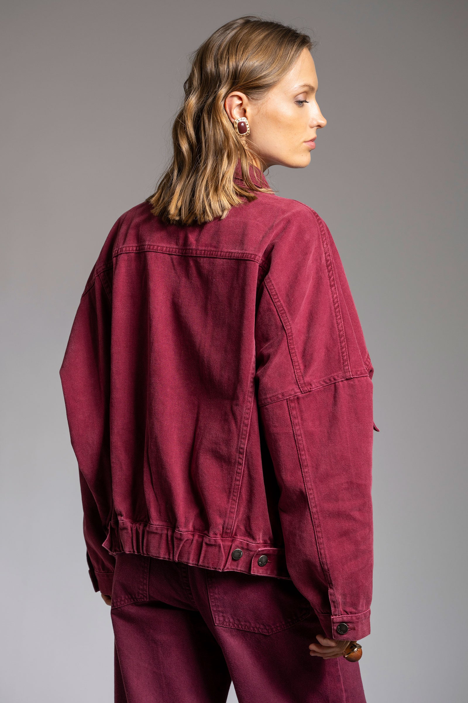CHAQUETA MANE burdeo