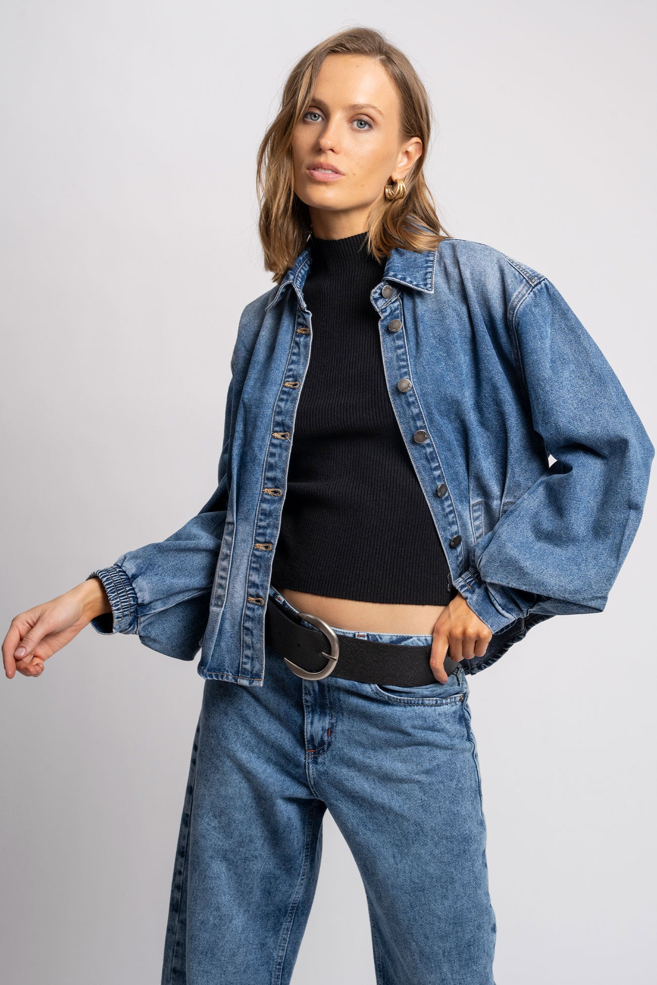 CHAQUETA MARTINA celeste