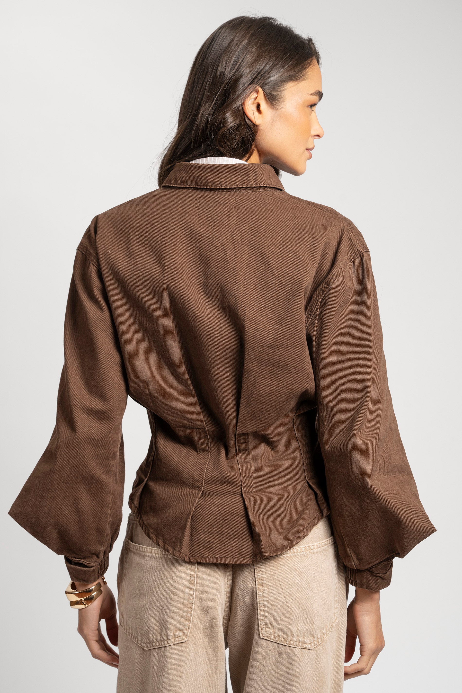 CHAQUETA MARTINA café