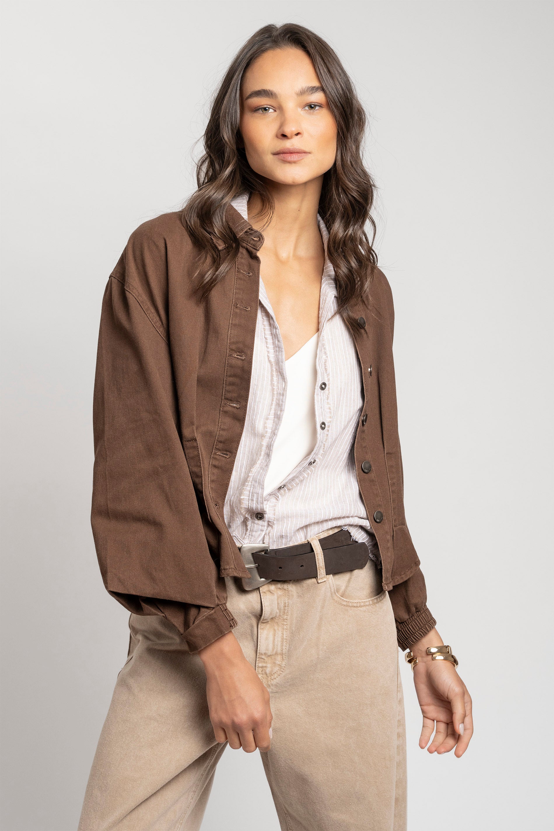 CHAQUETA MARTINA café