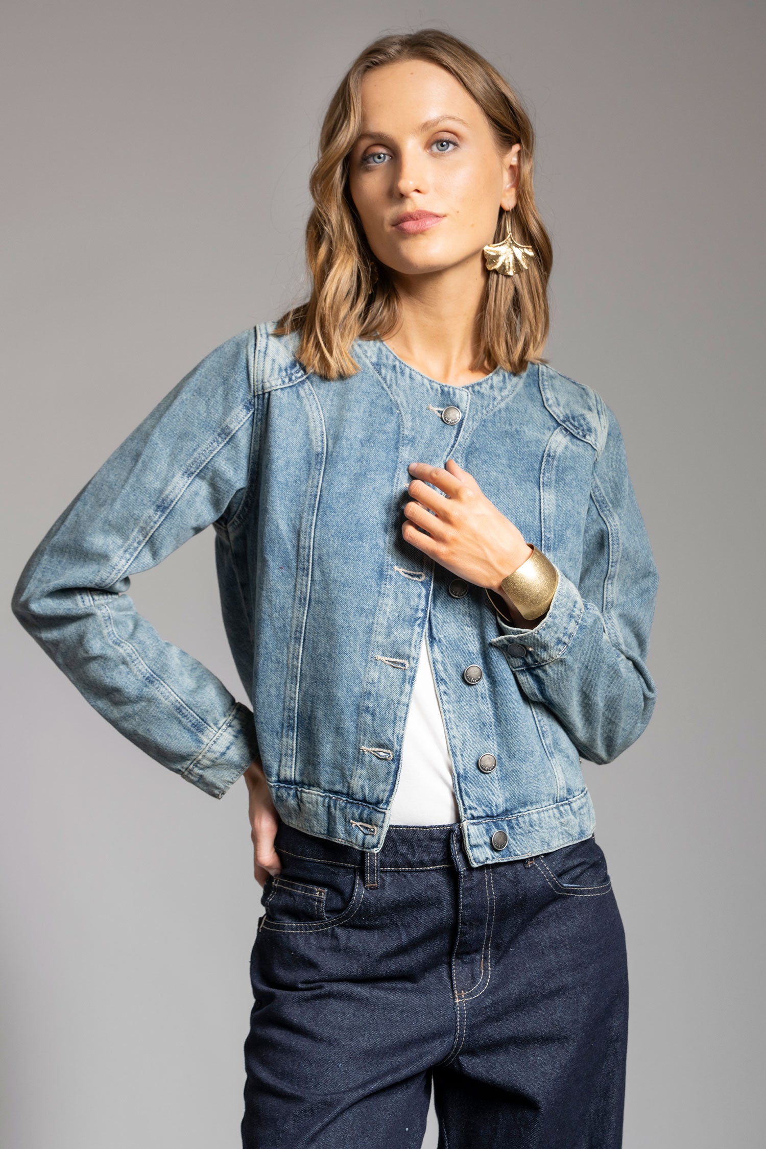 CHAQUETA ROMA celeste