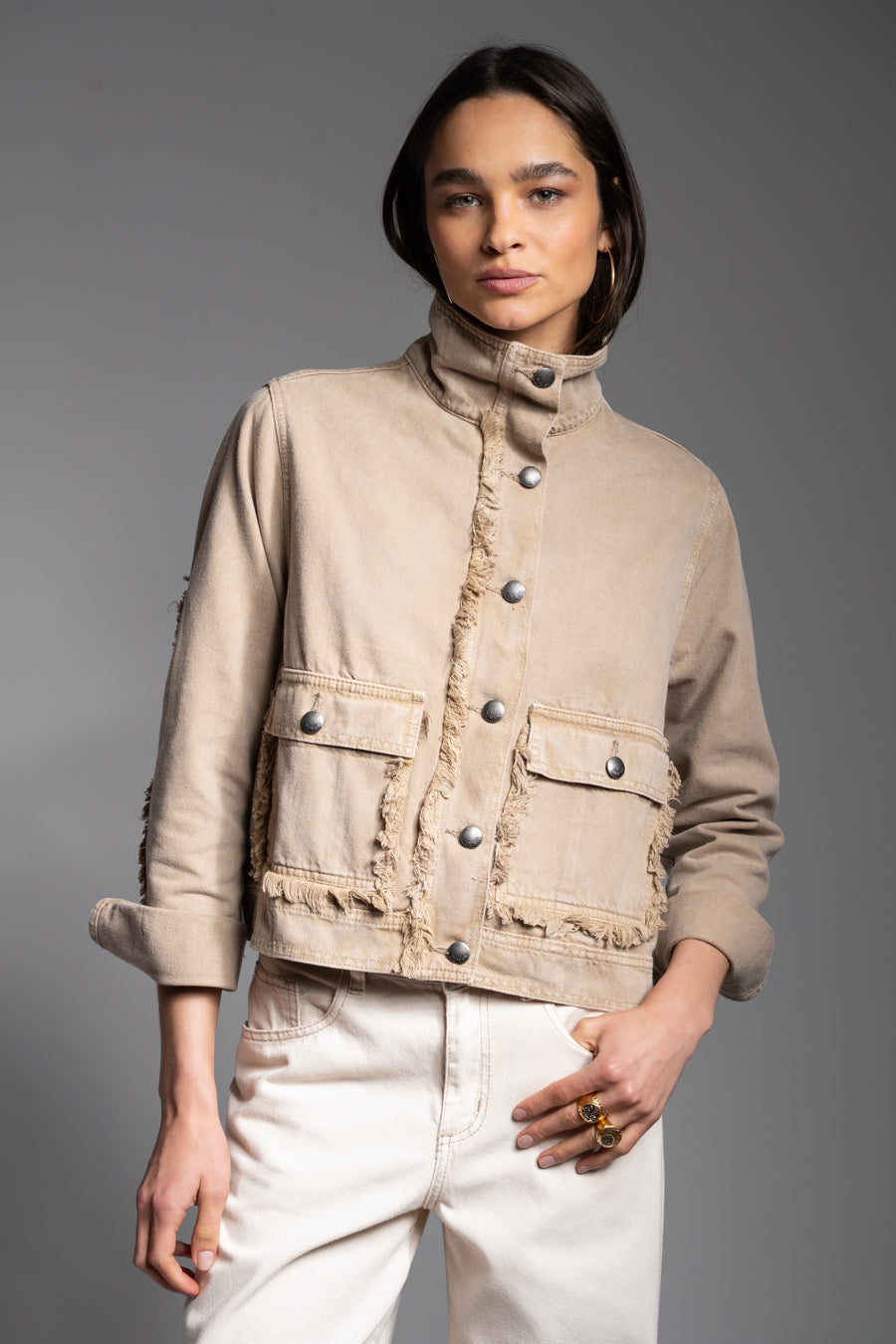 CHAQUETA TESSA beige