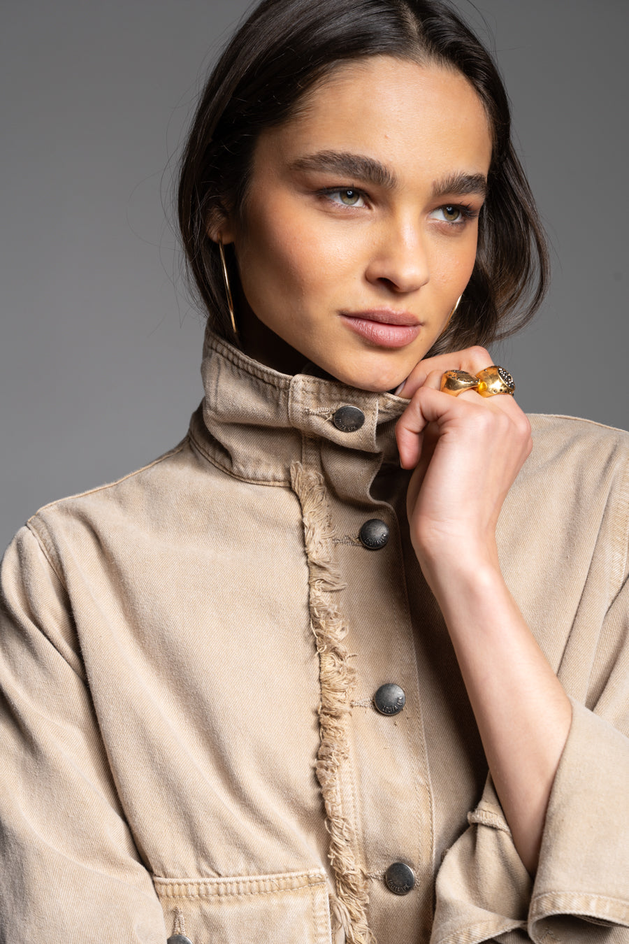 CHAQUETA TESSA beige