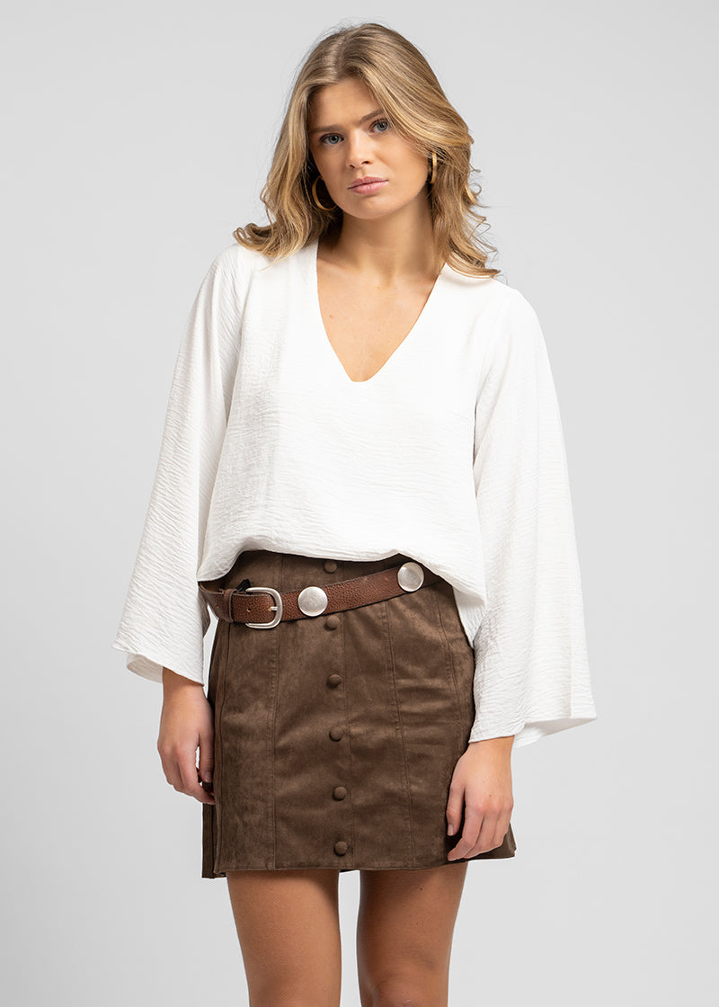 POLLERA CANDELA café