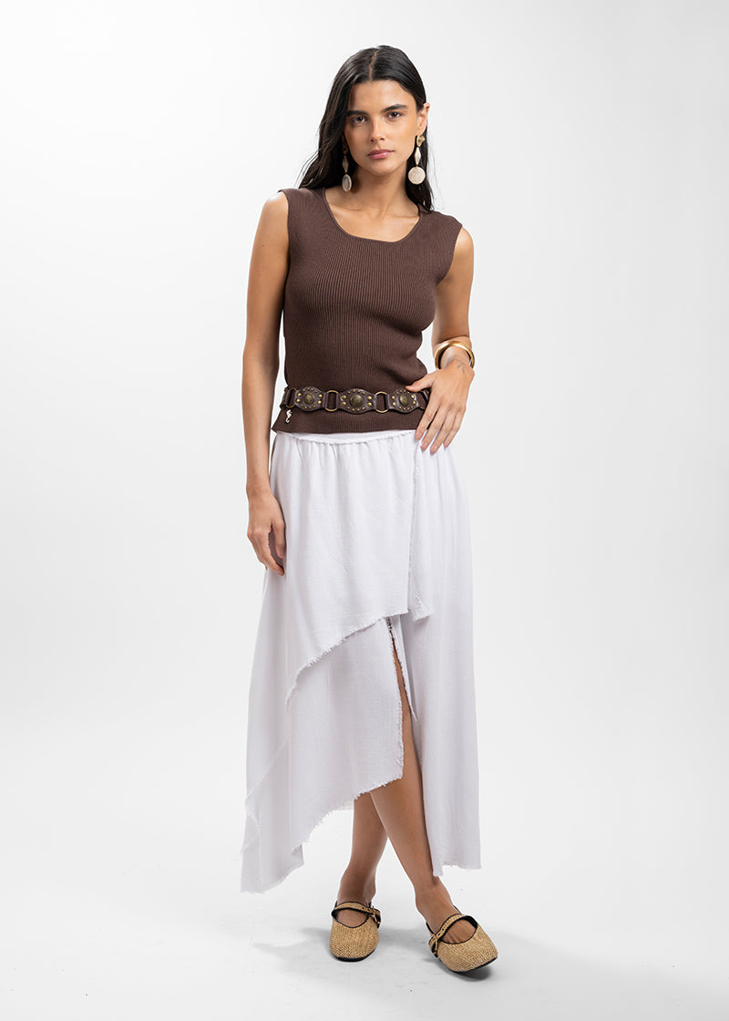 FALDA ESMERALDA blanco