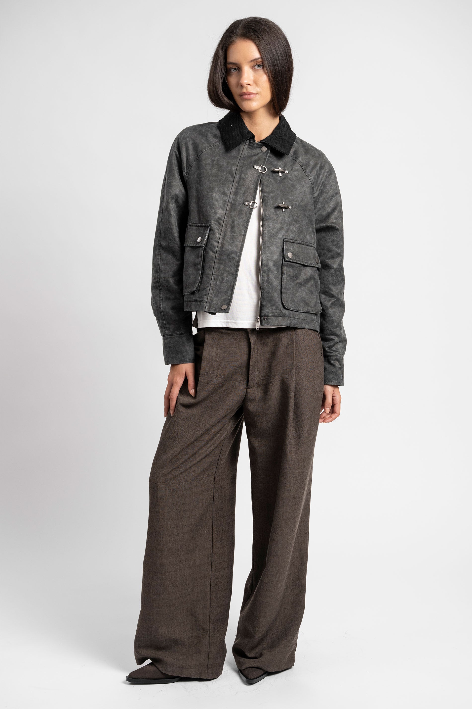 CHAQUETA HARRIET grafito/negro